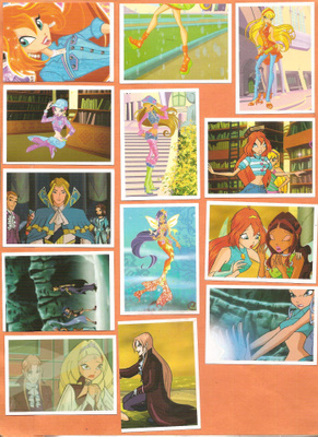 Panini, WINX CLUB- tarrat, v. 2005, yht. 33 kpl erilaista