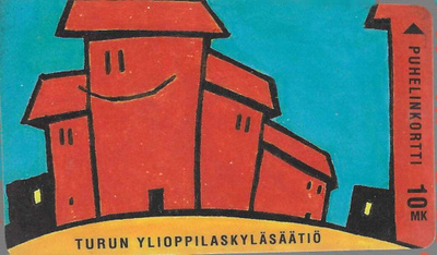 d152 10 mk tys"symppistalo" turun telelaitos puhelinkortti