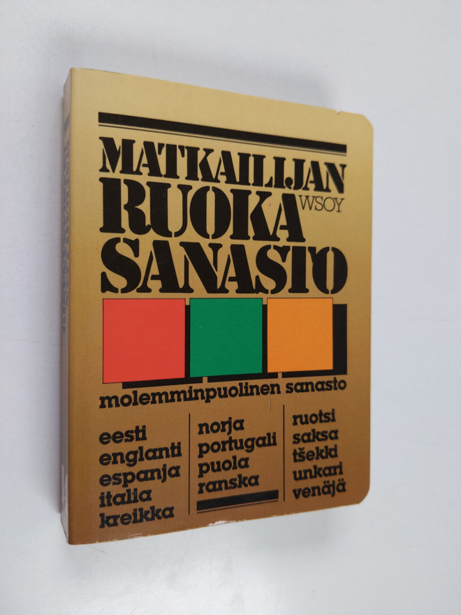 Matkailijan ruokasanasto : taskusanakirja