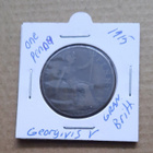 Iso-Britannia one penny (Cu), Georgivis V, 1915 - pikkukuva 1