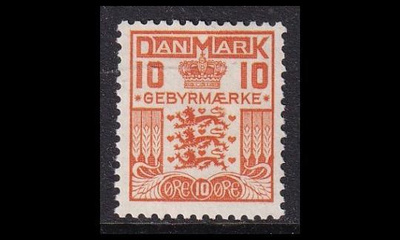 Tanska VM_18 ** Gebyr 10 öre (1934)