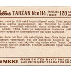 Purkkakuva Hellas TARZAN n:o 114 Purukumikuva - pikkukuva 2