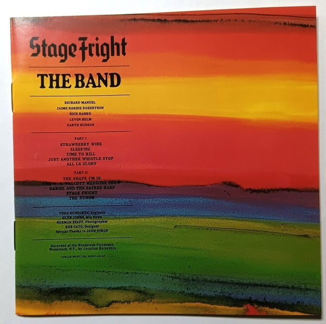 The BAND Stage Fright CD 2000 Remaster HUIPPUKUNTO
