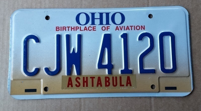 OHIO USA rekisterikilpi