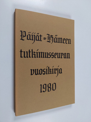 Päijät-Hämeen tutkimusseuran vuosikirja 1980