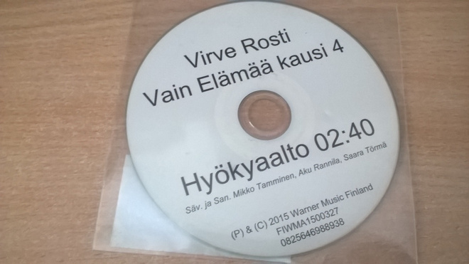 Virve Rosti - Hyökyaalto (promo-cds)