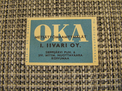 OKA I.Iivari Oy Sieppijärvi. Nuottavaara Koivumaa.