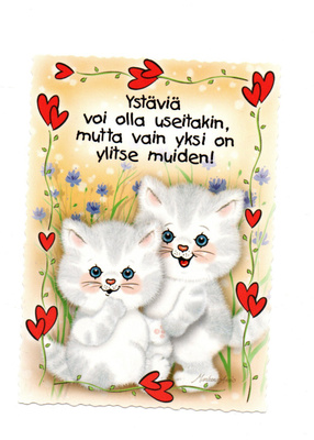 Marleena Ansio °°YSTÄVIÄ voi olla useitakin, ..°° -KORTTI
