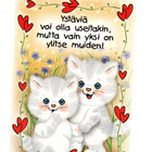 Marleena Ansio °°YSTÄVIÄ voi olla useitakin, ..°° -KORTTI - pikkukuva 1