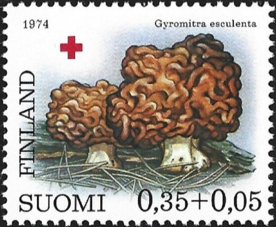 1974 Punainen Risti Korvasieni ** LaPe 752 y Fosforoiva