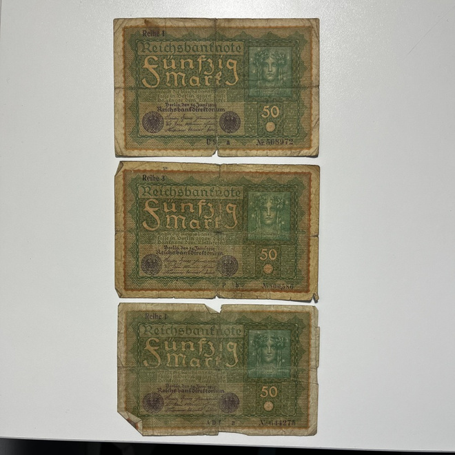 Saksa 50 mark 1919 (3kpl)
