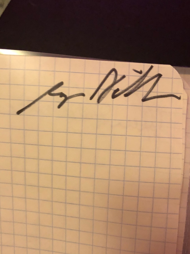 Roger Nikkanen nimikirjoitus paperilla