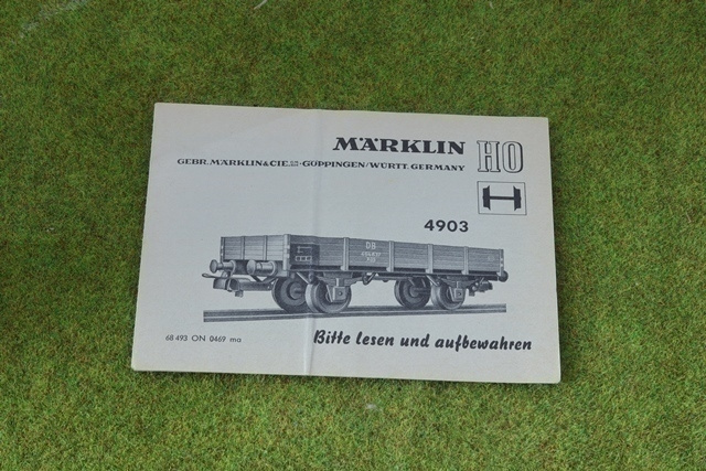 #A74 Märklin koottavan vaunun 4903 asennusohje