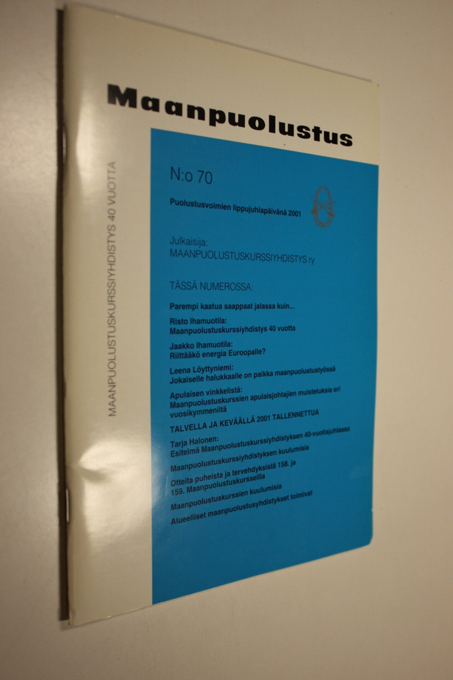 Maanpuolustuskurssiyhdistys : Maanpuolustus n:o 70