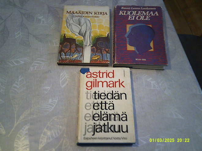 Tapio Kaitaharju, R-L Luukanen, Astrid Gilmark kirjat (5 kpl