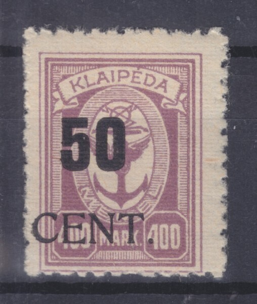Saksa reich Memel 1923 Mi 199 postituoreena.