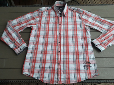Jack & Jones pitkähihainen brodeerattu kauluspaita L