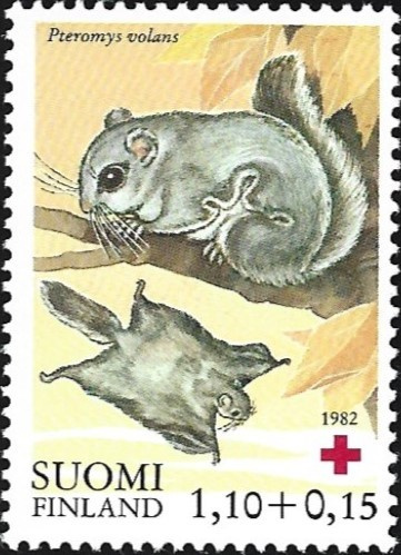 1982 Punainen Risti  Liito-orava ** LaPe 912