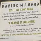 Darius Milhaud: Six Little Symphonies LP - pikkukuva 2