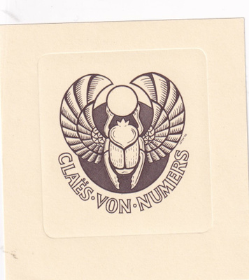 Ex Libris, Claes - von - Nummers, b676