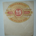 Riisipaperia N:o 9 terveyspumpulilla, vanha etiketti - pikkukuva 1