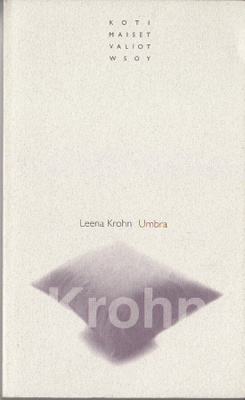 Leena Krohn: Umbra (nide 3p. Wsoy 2000)
