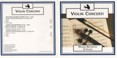 VA - 1998 - Violin Concerti- Mozart, Beethoves, Vivaldi - CD