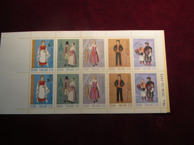 Kansanpuvut. Postimerkkivihko. 1972