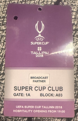 UEFA SUPERCUP TALLINN 2018 SUPER CUP CLUB BADGE