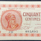 Chambre de Commerce de Paris 50 cents 1920 - 1922 - pikkukuva 1