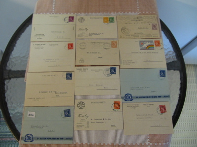 Firmakortteja 24 kpl 1928-1953.