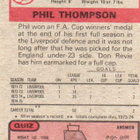 Purkkakuva Jalkapallo n:o 143 PHIL THOMPSON - pikkukuva 2