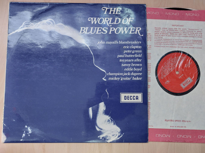THE WORLD OF BLUES POWER orig. UK  1969 LP MONO DECCA