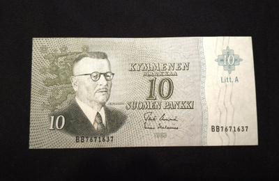 10 Markkaa 1963 Kunto 7
