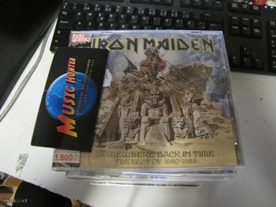 IRON MAIDEN - SOMEWHERE BACK IN TIME CD JAPANI PAINOS UUSI