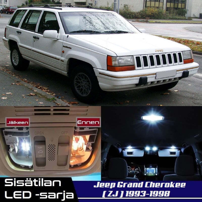 Jeep Grand Cherokee (ZJ) Sisätilan LED-sarja 22-