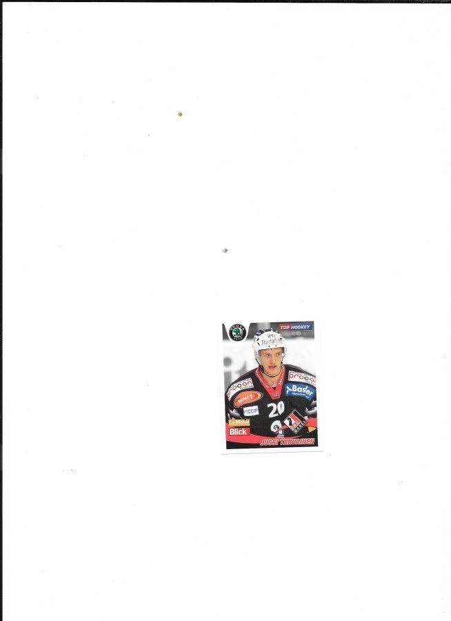 2006-07 Swiss Stickers #39 Jussi Tarvainen Basel ex- Tappara