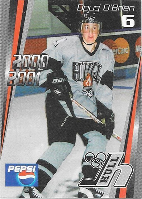 2000-01 Hull Olympiques #6 Doug O`Brien ex- Lukko farmi