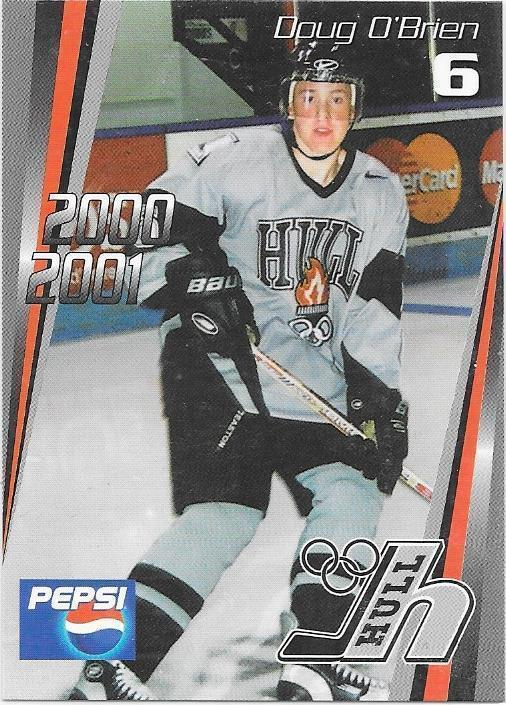 2000-01 Hull Olympiques #6 Doug O`Brien ex- Lukko farmi