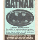 Purkkakuva BATMAN n:o 217 1989 ARMOR INSPIRATION. - pikkukuva 2