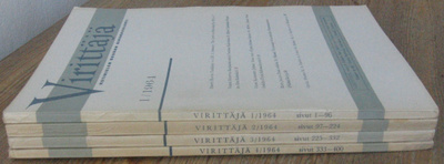 Virittäjä 1964 vuosikerta. 400 s.