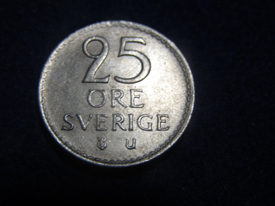 25 öre 1973. Ruotsi-Sweden