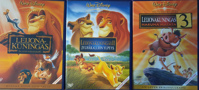 Leijonakuningas 1-3 : Trilogia DVD