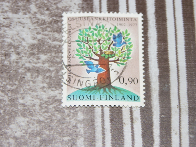 Osuuspankkitoiminta 1977 Lape 808 leimattu
