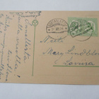 1924 Sortanlahti rikkoutunut leimasin kortilla - pikkukuva 1