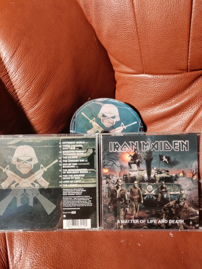 IRON MAIDEN -a matter of life and death CD.