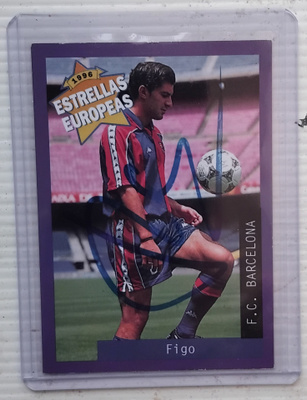 Luis Figo Barcelona signed