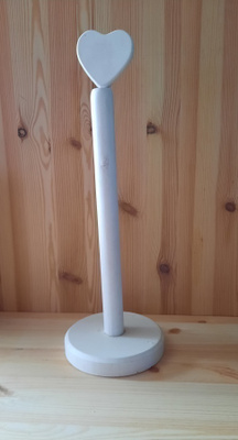 Talouspaperiteline sydänkoristeella