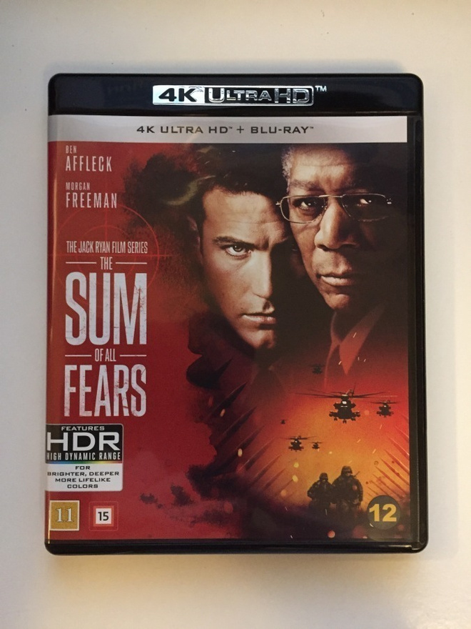 Peloista Pahin - The Sum of All Fears (4K Ultra HD + Blu-ray