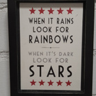 3x tekstitaulu: Happy Ending Stars Rainbow Live Laugh Love - pikkukuva 3